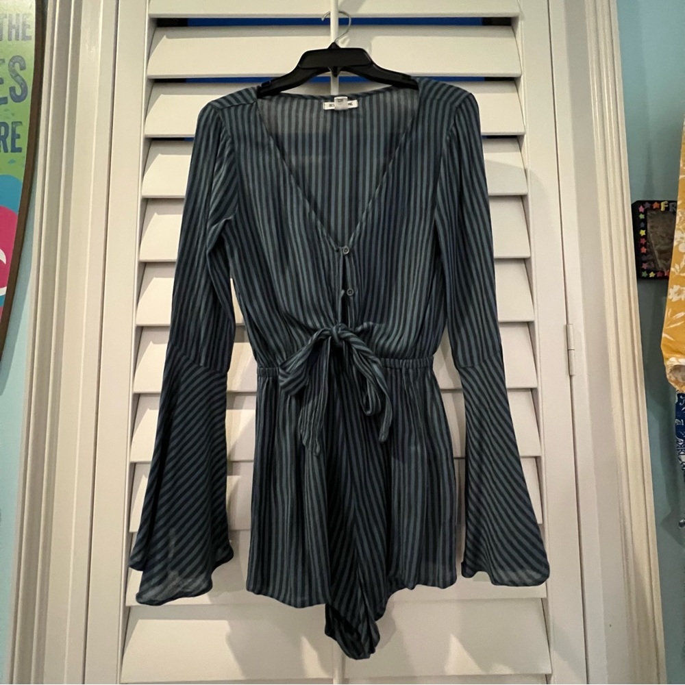 Striped billabong romper